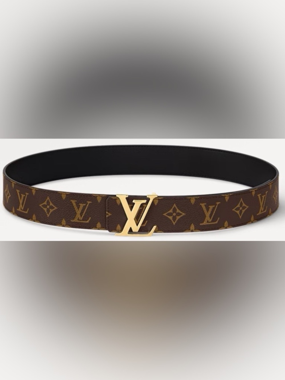 Authentic Louis Vuitton Monogram Initiales 40mm Reversible Belt Size 110cm/44